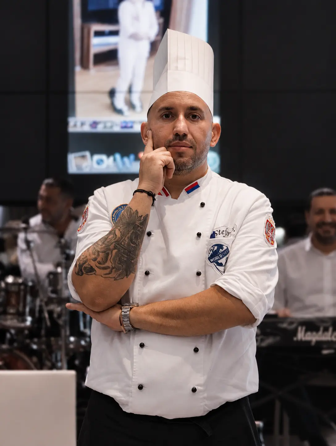 Küchenchef des Catering-Teams im Sallon 22